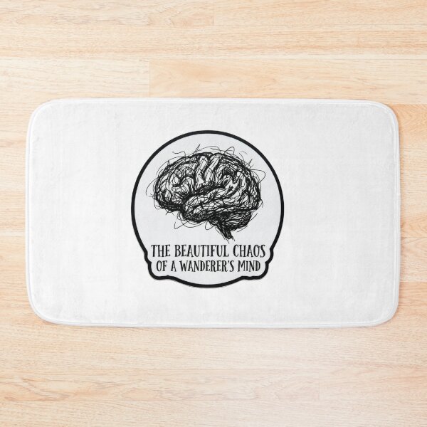 Item preview, Beautiful Chaos Of A Wanderer’s Mind – Overthinking Brain Sticker designed and sold by Elviqus Shop.