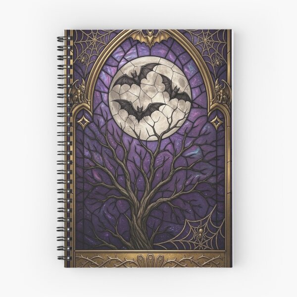 Item preview, Gothic Moon with Bat and Webs designed and sold by BriSher.