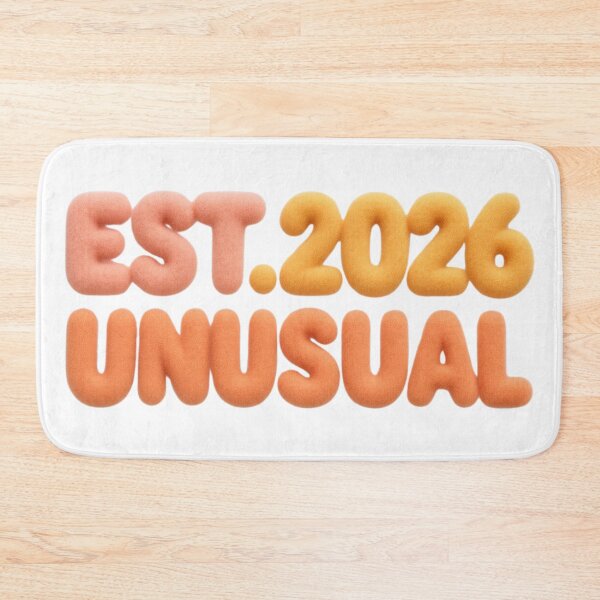 Item preview, Est. 2026 Unusual – Modern Pastel 3D Typography designed and sold by RDproject.