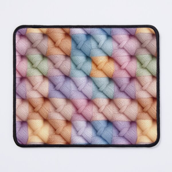 Item preview, Big Pastel Rainbow Cable Knit Basket Weave Photo Texture designed and sold by DigitaICraft.