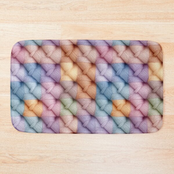 Item preview, Big Pastel Rainbow Cable Knit Basket Weave Photo Texture designed and sold by DigitaICraft.