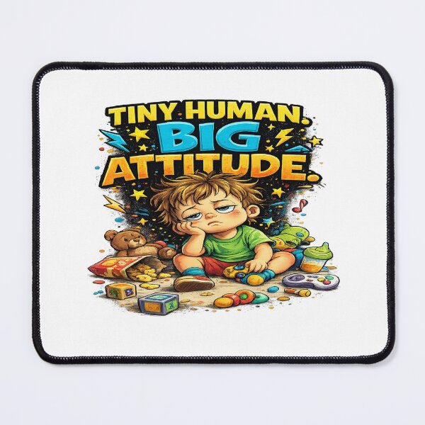 Item preview, Tiny Human Big Attitude T-Shirt – Funny Toddler Shirt, Cute Kid Humor Tee, Parenting Life Graphic Design designed and sold by Sushikidsntod.