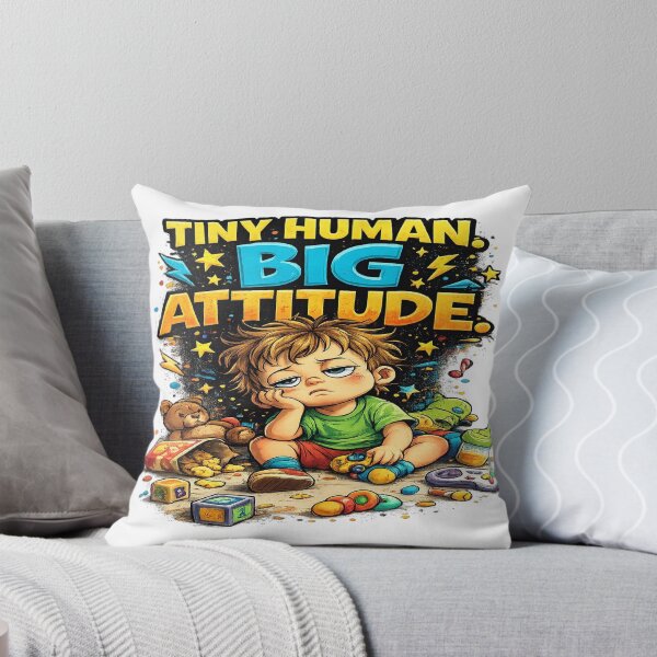 Item preview, Tiny Human Big Attitude T-Shirt – Funny Toddler Shirt, Cute Kid Humor Tee, Parenting Life Graphic Design designed and sold by Sushikidsntod.