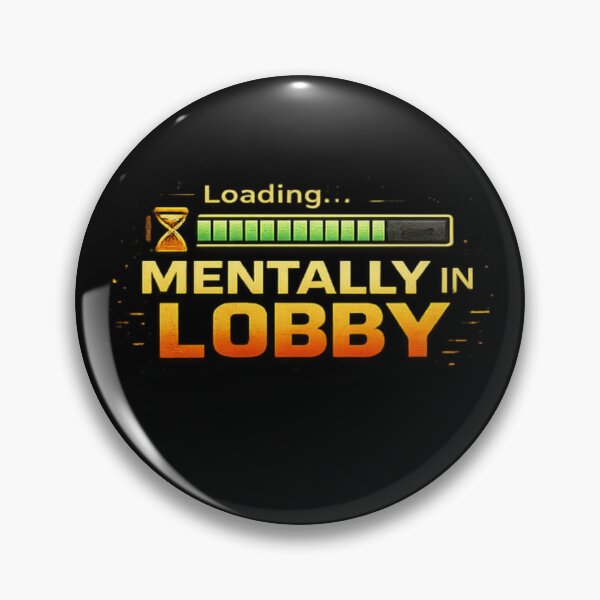 Item preview, Mentally In Lobby Loading Bar Funny Gamer Quote Gaming T-Shirt designed and sold by Artbysarmina.