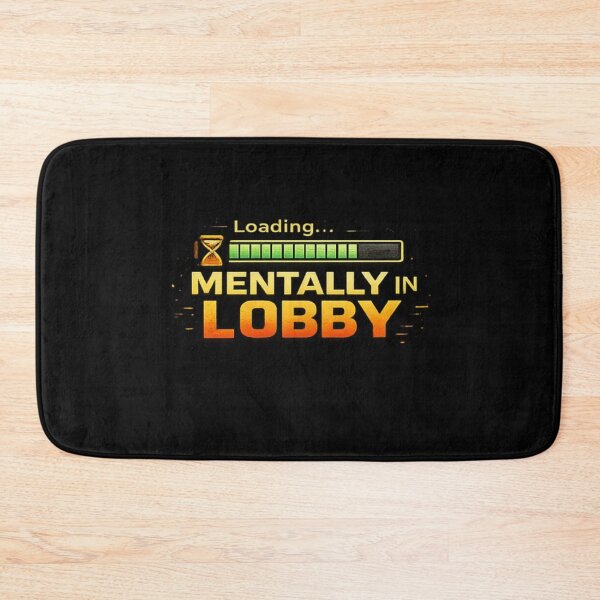 Item preview, Mentally In Lobby Loading Bar Funny Gamer Quote Gaming T-Shirt designed and sold by Artbysarmina.