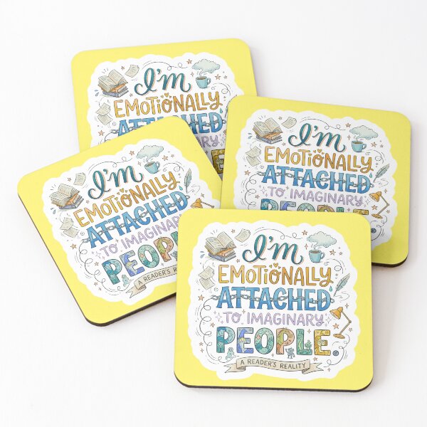 Item preview, I'm Emotionally Attached To Imaginary People Ver. 1 | Book Lover | Bookworm Gifts | Reader Humor | Bibliophile Aesthetic designed and sold by AmethystStreet.