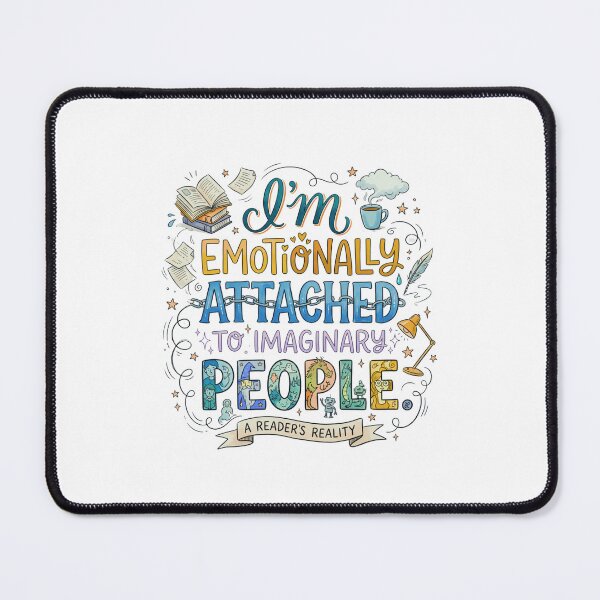 Item preview, I'm Emotionally Attached To Imaginary People Ver. 1 | Book Lover | Bookworm Gifts | Reader Humor | Bibliophile Aesthetic designed and sold by AmethystStreet.