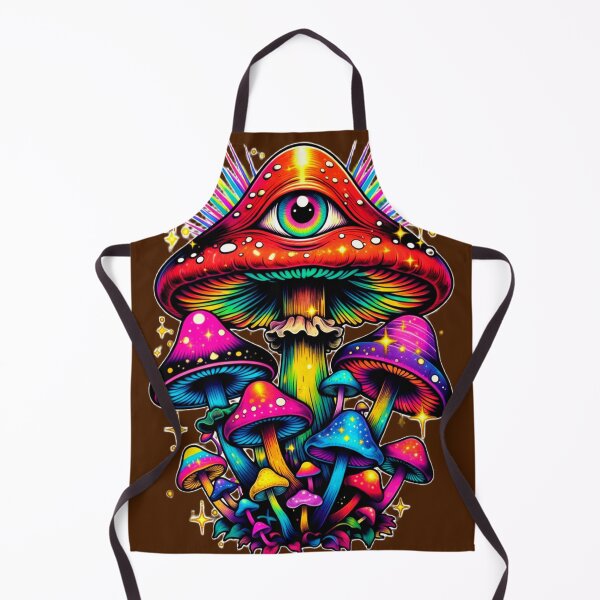 Item preview, Psychedelic Mushroom Third Eye Neon Retro Trippy - Psychedelic Art Rave Festival designed and sold by TommySpark.