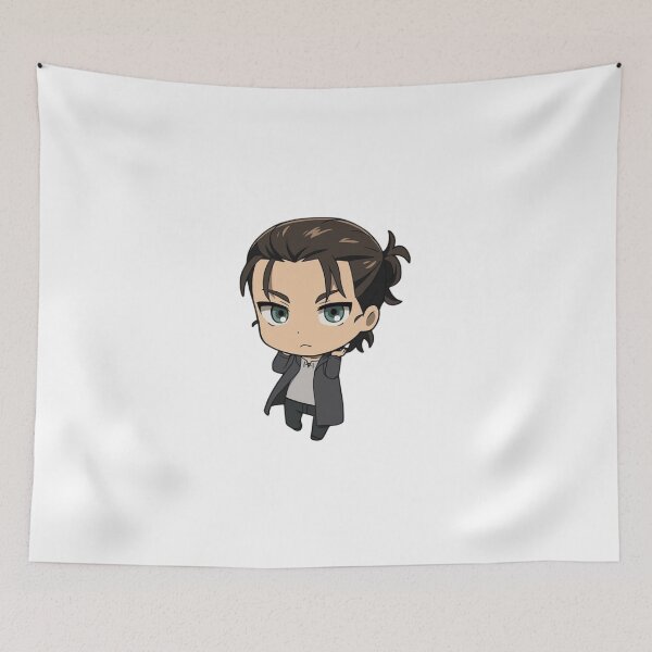 Item preview, Eren Yeager Manbun Aesthetic Chibi designed and sold by LesageSecond.