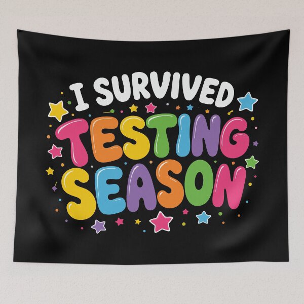 Item preview, I Survived Testing Season School Humor designed and sold by HandicraftArt.