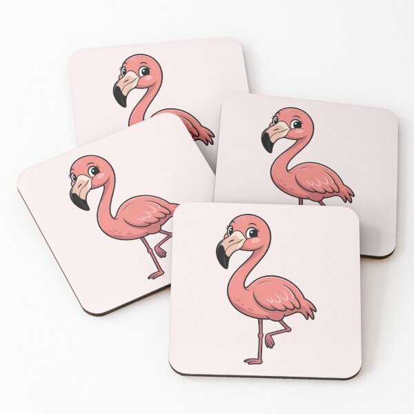 Item preview, Cute cartoon flamingo designed and sold by 123ks.