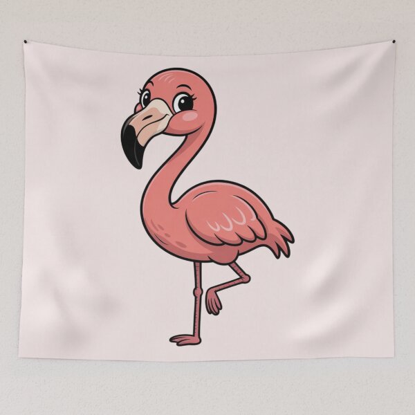 Item preview, Cute cartoon flamingo designed and sold by 123ks.