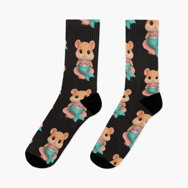 Item preview, Cute Mermaid Hamster | Kawaii Cartoon Ocean Creature Art designed and sold by Moons Studio.