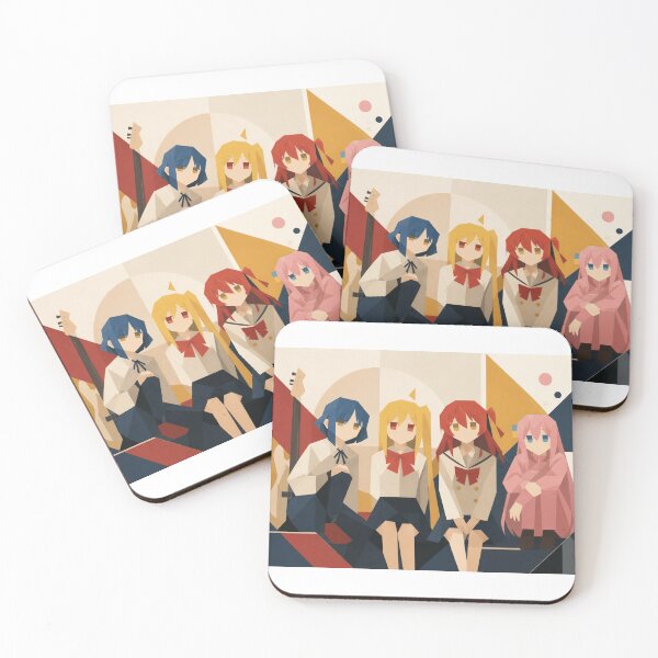 Item preview, Bocchi the Rock Minimalist Band Portrait designed and sold by ChromiraStudios.