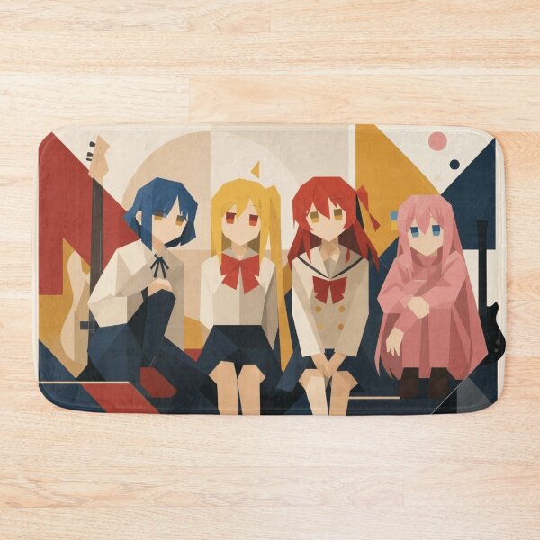Item preview, Bocchi the Rock Minimalist Band Portrait designed and sold by ChromiraStudios.