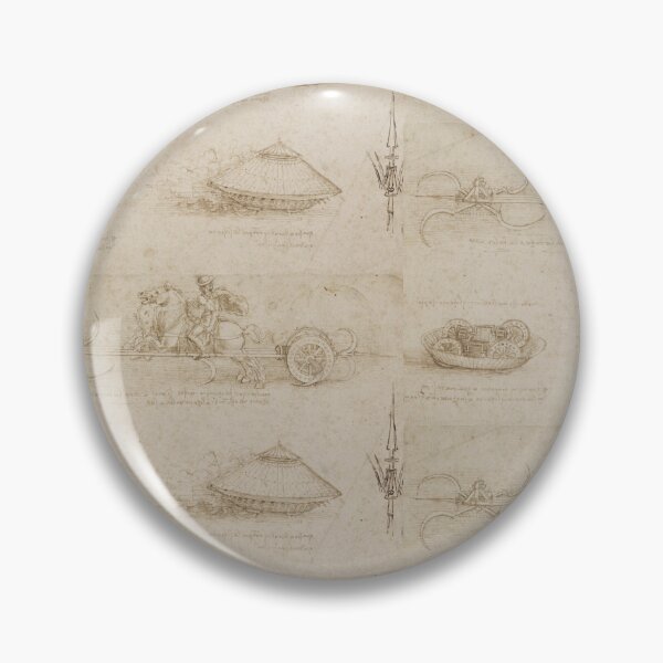 Item preview, Military Machines by Leonardo da Vinci Renaissance War Engineering Art Print designed and sold by artofuniverse.