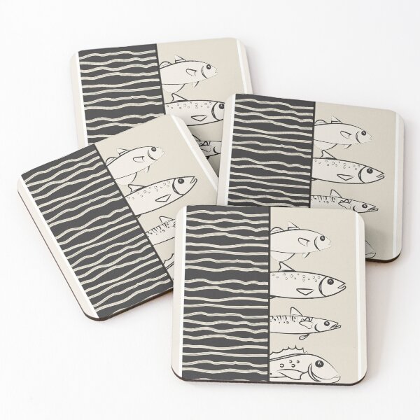 Item preview, Abstract Fishes On A Wave designed and sold by Branka Kodzoman.