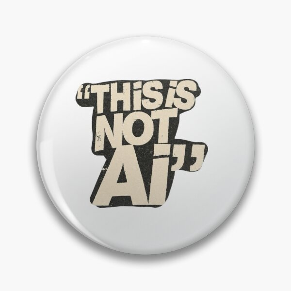 Item preview, This Is Not AI Handmade Art Sticker designed and sold by Mustangana.