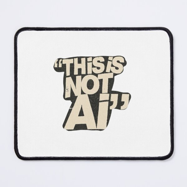 Item preview, This Is Not AI Handmade Art Sticker designed and sold by Mustangana.