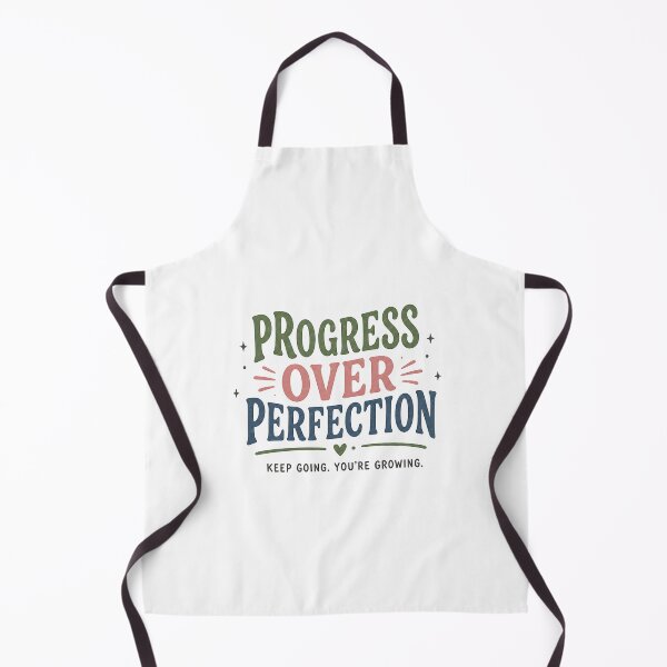 Item preview, Progress Over Perfection – Motivational Growth Quote Vintage Style Typography designed and sold by NBT-NOVA.