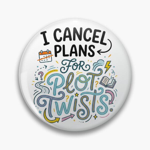 Item preview, I Cancel Plans For Plot Twists Ver. 1 | Book Lover | Bookworm Gifts | Reader Humor | Bibliophile Aesthetic designed and sold by AmethystStreet.