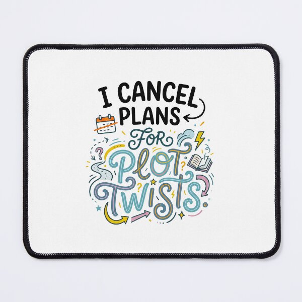 Item preview, I Cancel Plans For Plot Twists Ver. 1 | Book Lover | Bookworm Gifts | Reader Humor | Bibliophile Aesthetic designed and sold by AmethystStreet.