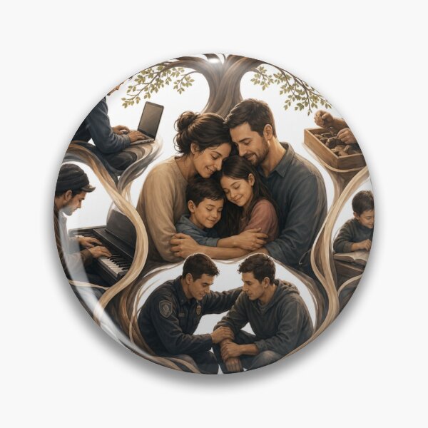 Artikelvorschau, Erinnerungscollage zur Familienliebe entworfen und verkauft von InkNovaLab.