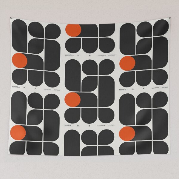 Aperçu de l'œuvre Bold Bauhaus Geometry – Modern Minimalist Art créée et vendue par Bondira-Spono.