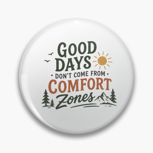 Item preview, Good Days Don’t Come From Comfort Zones Vintage Outdoor Motivational Quote Design designed and sold by NBT-NOVA.