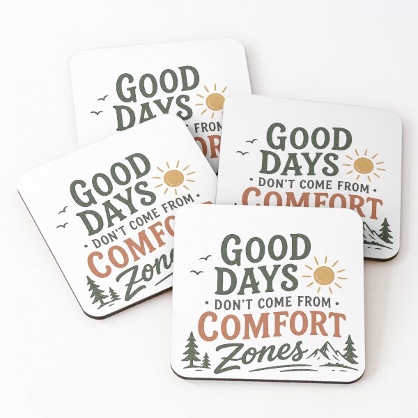 Item preview, Good Days Don’t Come From Comfort Zones Vintage Outdoor Motivational Quote Design designed and sold by NBT-NOVA.