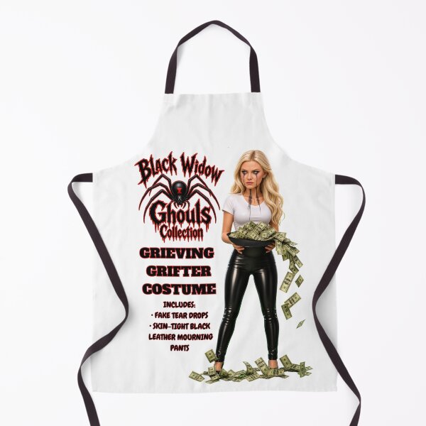 Item preview, Black Widow Ghouls “Grieving Grifter” Costume – Dark Humor Parody Halloween Shirt T-Shirt designed and sold by DyfunctionalTee.