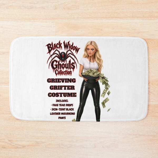 Item preview, Black Widow Ghouls “Grieving Grifter” Costume – Dark Humor Parody Halloween Shirt T-Shirt designed and sold by DyfunctionalTee.