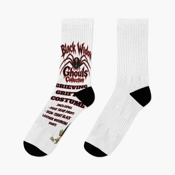 Item preview, Black Widow Ghouls “Grieving Grifter” Costume – Dark Humor Parody Halloween Shirt T-Shirt designed and sold by DyfunctionalTee.