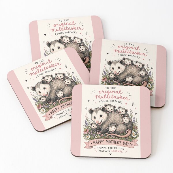 Item preview, Copia de la tarjeta del Día de la Madre "Mamá Marsupial" designed and sold by softbodiedthings.