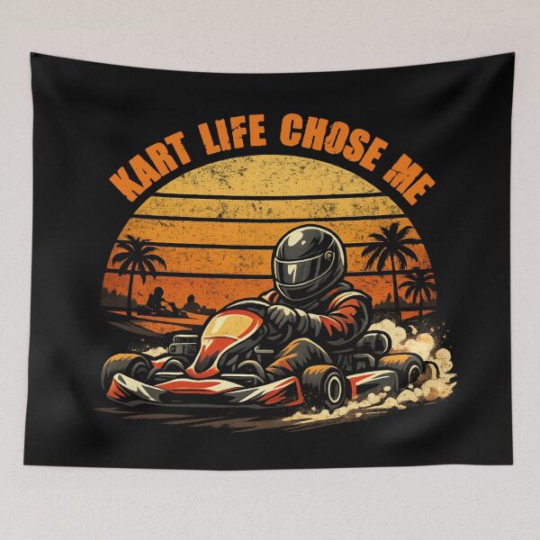 Item preview, Kart Life Chose Me – Retro Sunset Go-Kart Racing designed and sold by SidTastic .