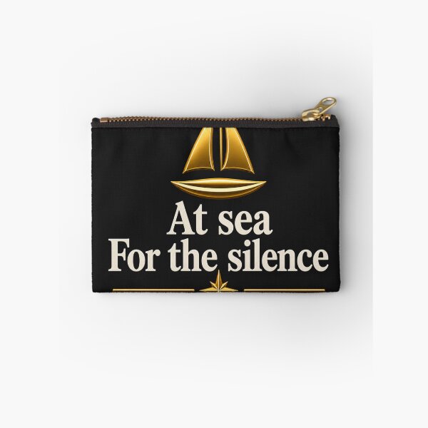 Item preview,  At Sea For The Silence – Elegant Sailing Yacht Design | Nautical Lifestyle Graphic designed and sold by MWSailingClub.