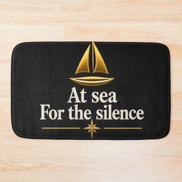 Item preview,  At Sea For The Silence – Elegant Sailing Yacht Design | Nautical Lifestyle Graphic designed and sold by MWSailingClub.