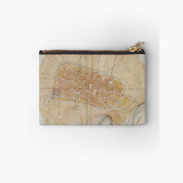 Item preview, Plan of Imola by Leonardo da Vinci Renaissance City Map Fine Art Print designed and sold by artofuniverse.