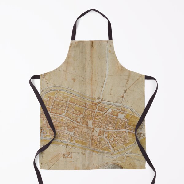 Item preview, Plan of Imola by Leonardo da Vinci Renaissance City Map Fine Art Print designed and sold by artofuniverse.