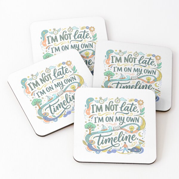 Item preview, I'm Not Late, I'm On My Own Timeline Ver. 1 | Book Lover | Bookworm Gifts | Reader Humor | Bibliophile Aesthetic designed and sold by AmethystStreet.
