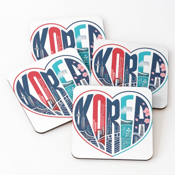 Item preview, Viajes Love Korea Heart Skyline designed and sold by Beyond Destinations.