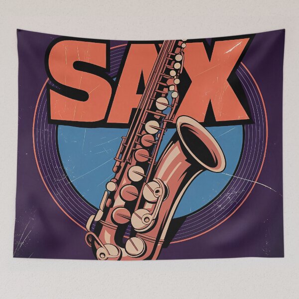 Item preview, Vintage Sax – Retro Jazz Saxophone Design designed and sold by Art-Arcade6.