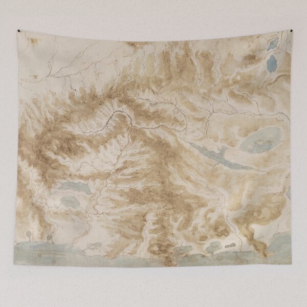 Item preview, R Horses, Soldiers, Mechanics and the Angel by Leonardo da Vinci Vintage Map Style Fine Art Print designed and sold by artofuniverse.