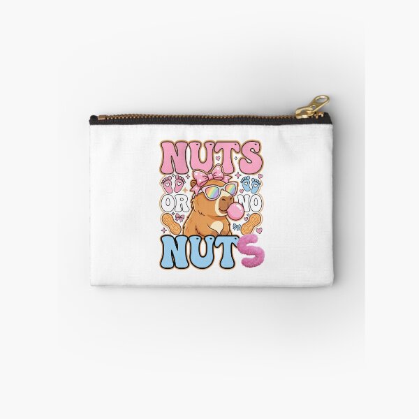 Item preview, Nuts or No Nuts? Retro Baby Gender Reveal Capybara designed and sold by BumbleBloom7.