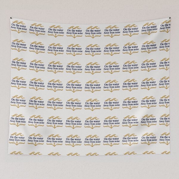 Item preview, On the Water Away From Noise – Nautical Anchor Sailing Design | Ocean Calm Lifestyle Graphic designed and sold by MWSailingClub.