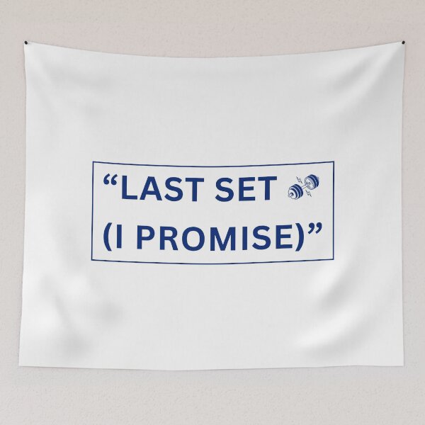 Item preview, Last Set (I Promise) - Funny Gym Shirt Design designed and sold by Mouad-Doadi.
