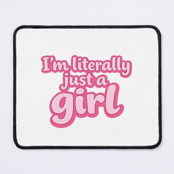 Item preview, I'm Literally Just A Girl Sticker | Funny Pink Quote Sticker | Girly Sticker | Coquette Sticker | Girl Boss Sticker designed and sold by CUTE & FUN CREATIONS.