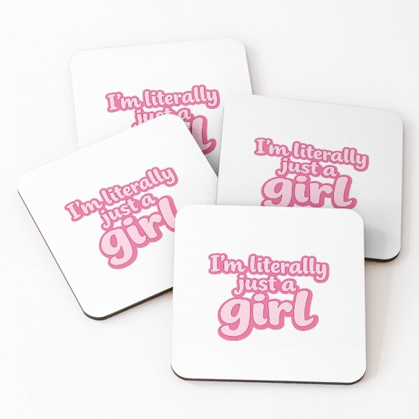 Item preview, I'm Literally Just A Girl Sticker | Funny Pink Quote Sticker | Girly Sticker | Coquette Sticker | Girl Boss Sticker designed and sold by CUTE & FUN CREATIONS.