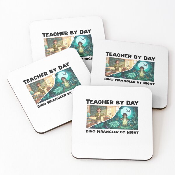 Item preview, Teacher by Day Dino Wrangler by Night Funny Teacher Dinosaur Shirt Gift designed and sold by Abibless1998.
