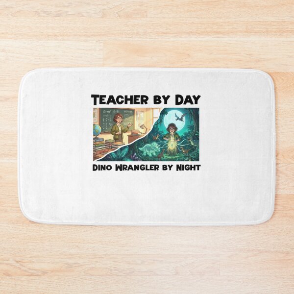 Item preview, Teacher by Day Dino Wrangler by Night Funny Teacher Dinosaur Shirt Gift designed and sold by Abibless1998.